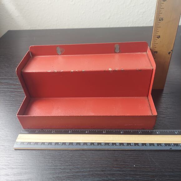 VTG Set Of 8 Original Griffiths Spice Jars ~ Milk Glass With Red Metal Rack - Picture 6 of 16